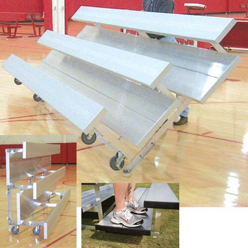 Tip N Roll Bleachers with Double Foot Planks